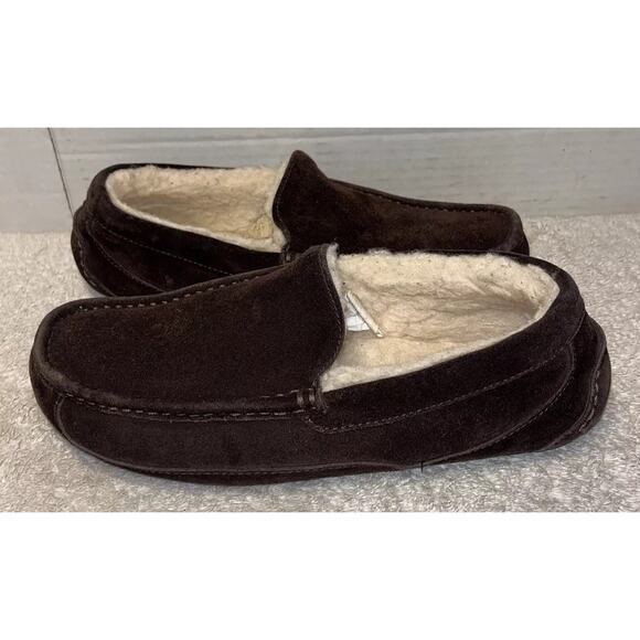 Men UGG Ascot Suede Slipper 1101110 Espresso 100% Authentic Size 10 main image 11